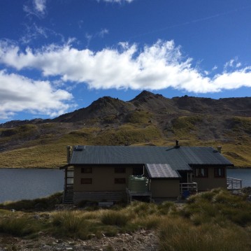 Angelus Hut, a welcome site after a long day trekking up